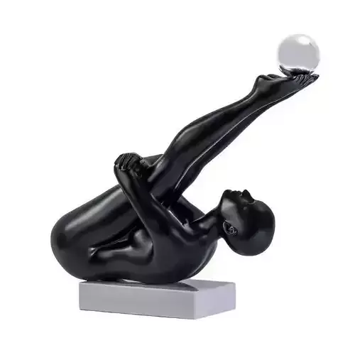  Tickmacrevan Modern Resin Doll Figurine - 2 Colour