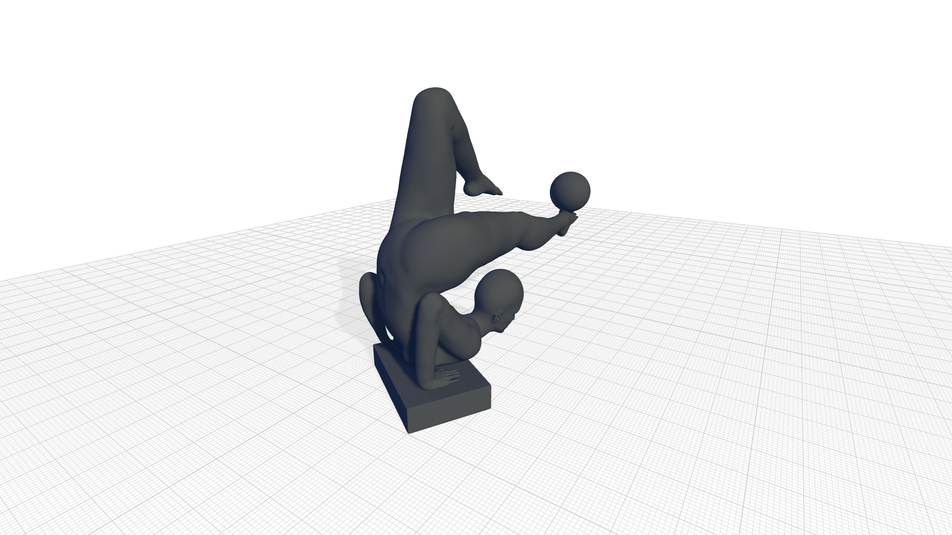 Tickmacrevan Resin Doll Figurine  - 2 Colour 3D model_3