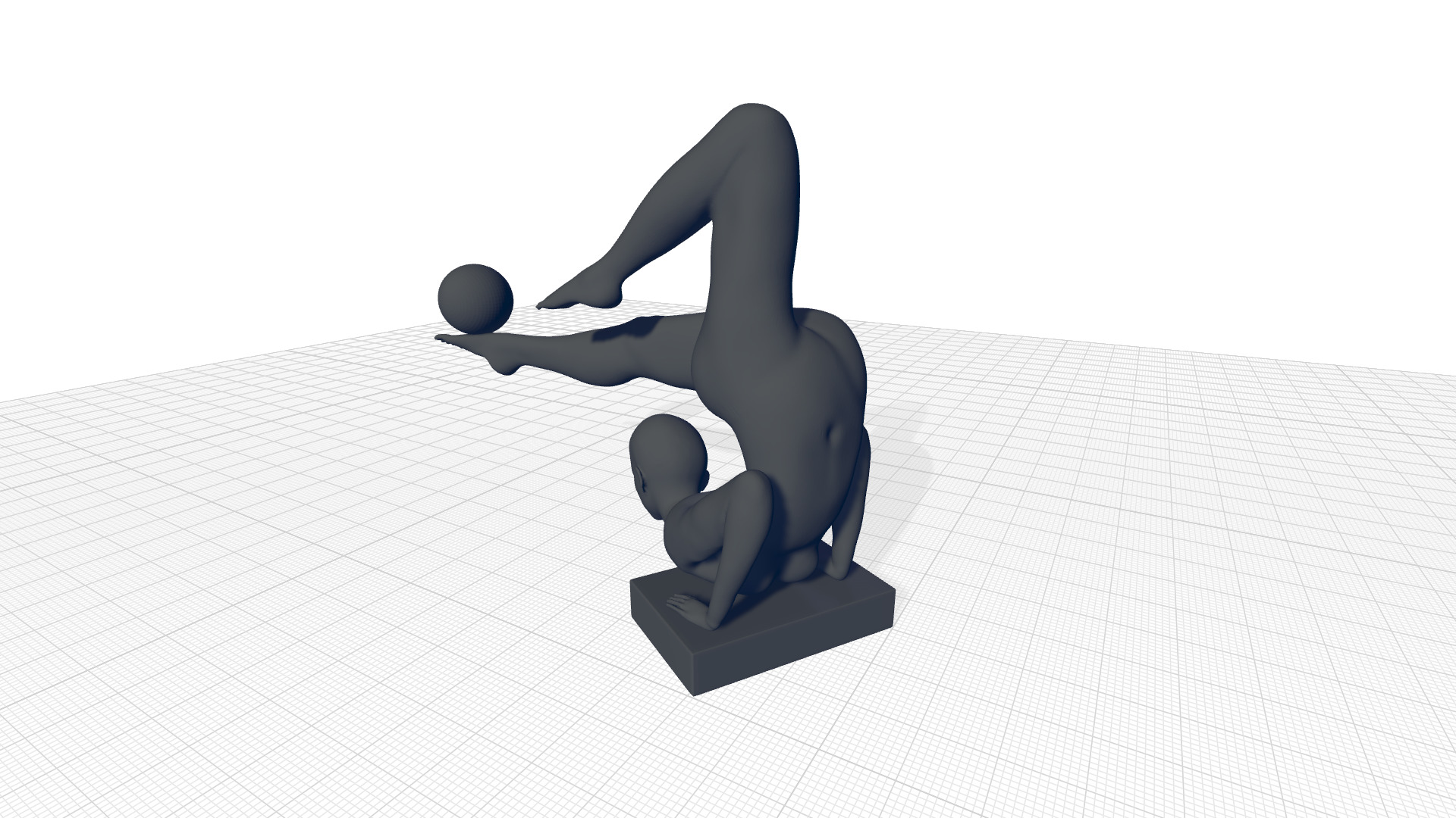 Tickmacrevan Resin Doll Figurine  - 2 Colour 3D model_6