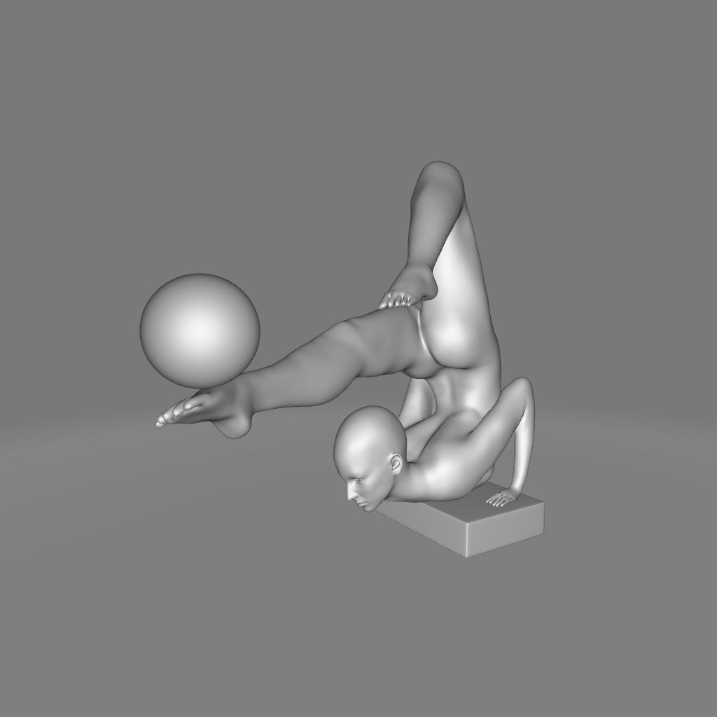 Tickmacrevan Resin Doll Figurine  - 2 Colour 3D model_8