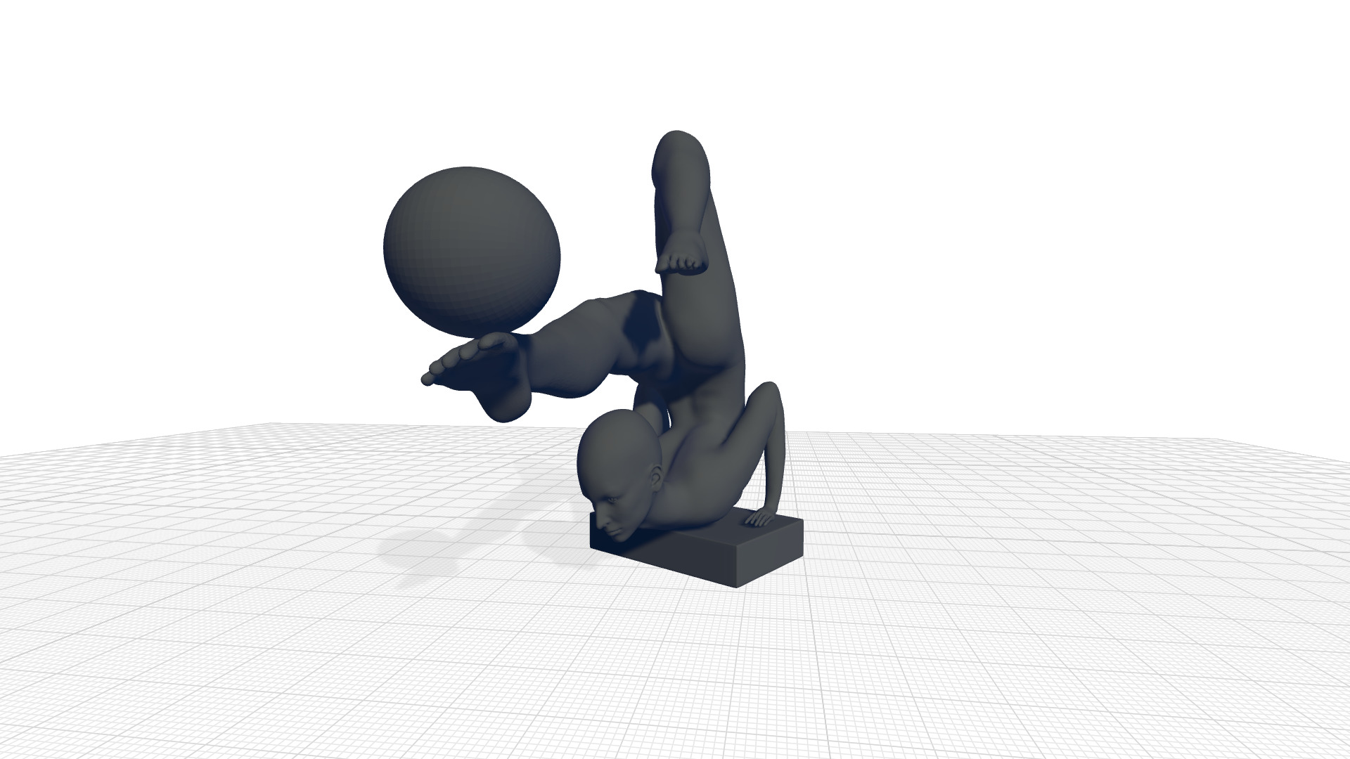 Tickmacrevan Resin Doll Figurine  - 2 Colour 3D model_2