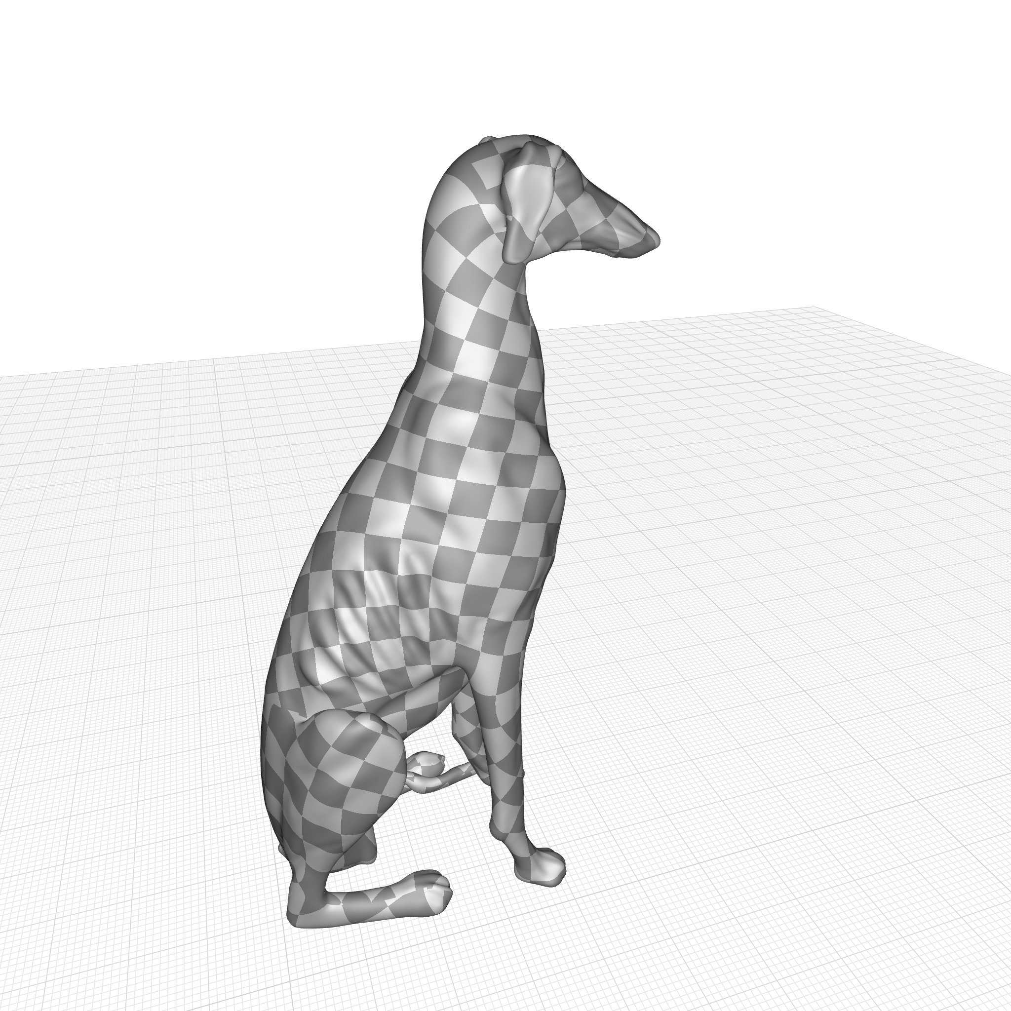  Dog Statue 3D model_6