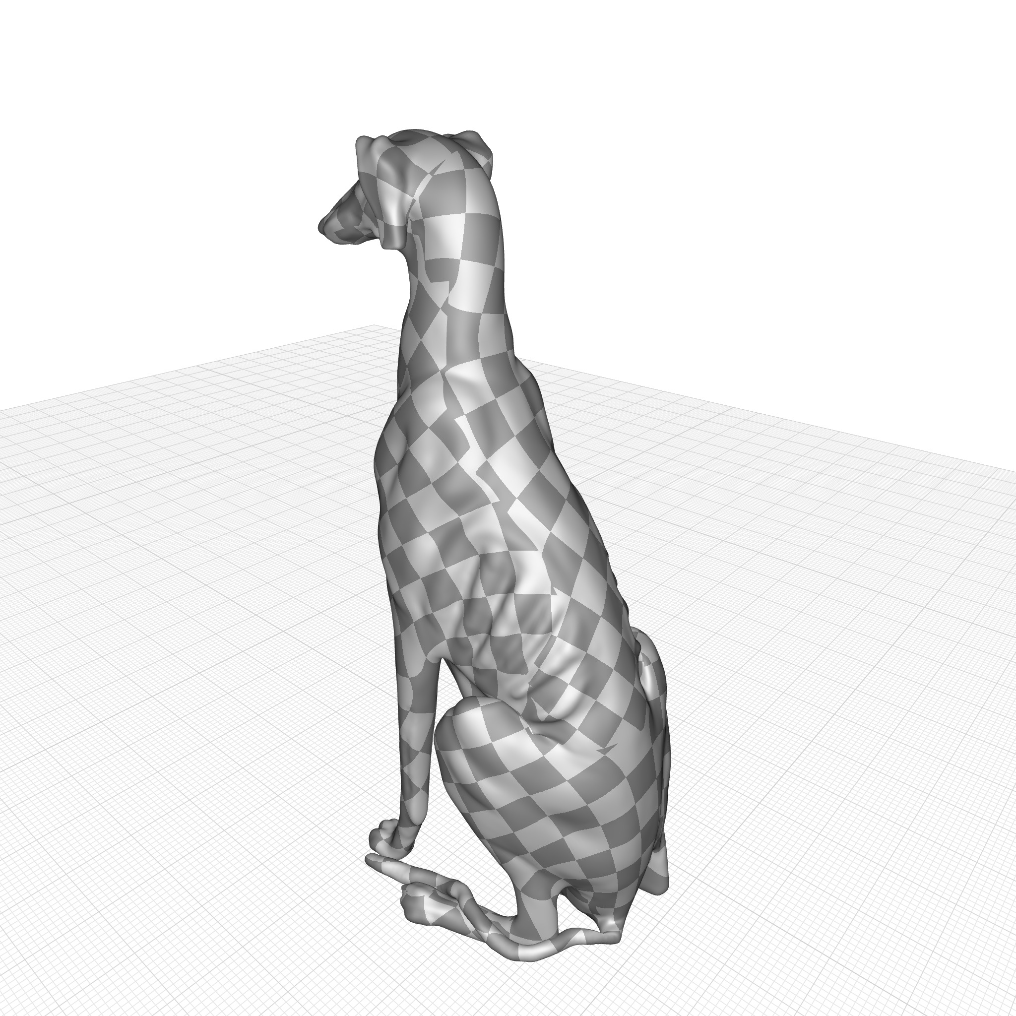  Dog Statue 3D model_5