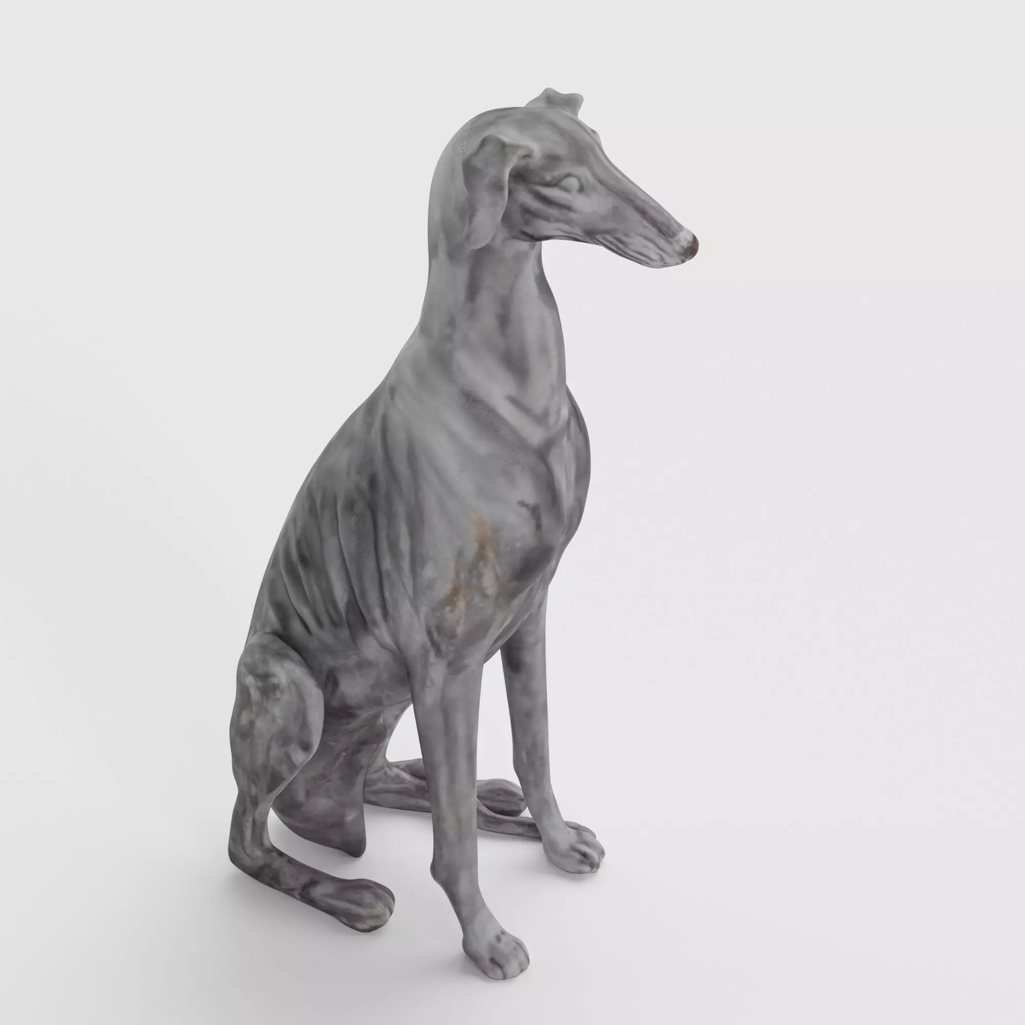  Dog Statue 3D model_0