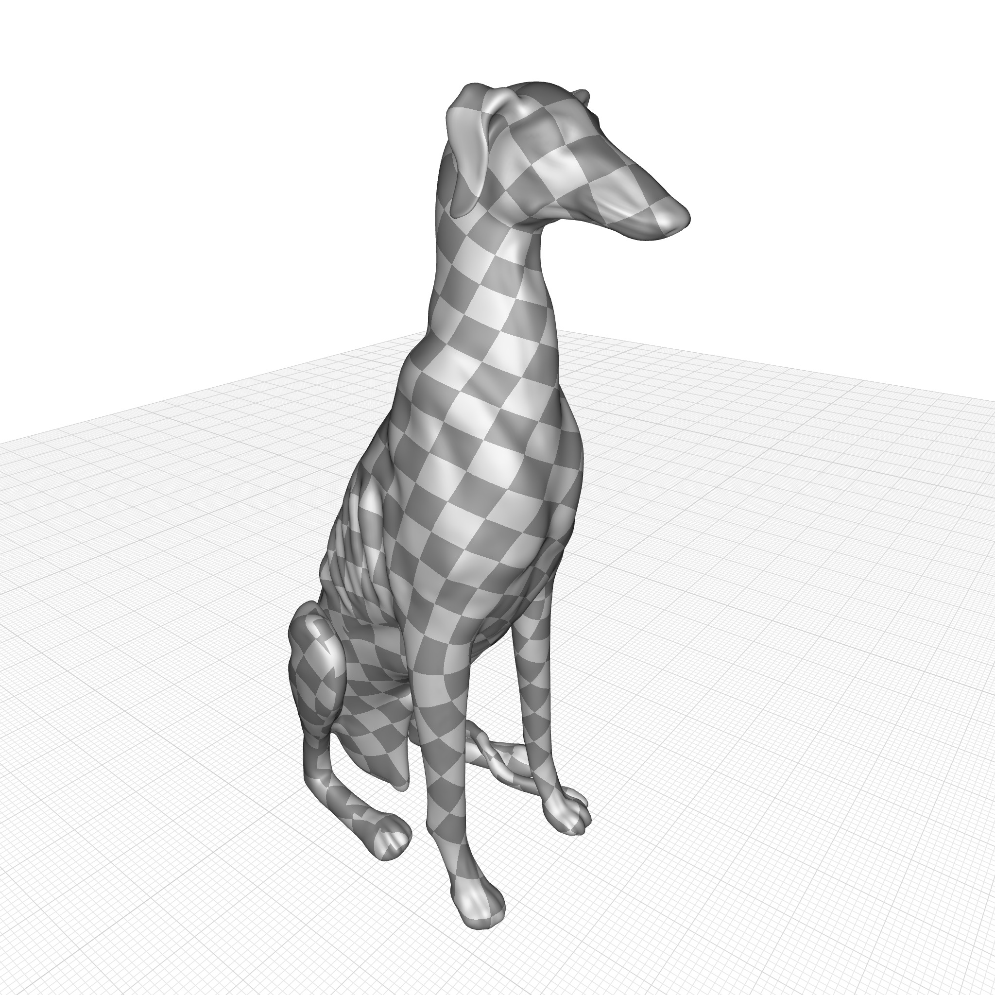  Dog Statue 3D model_2