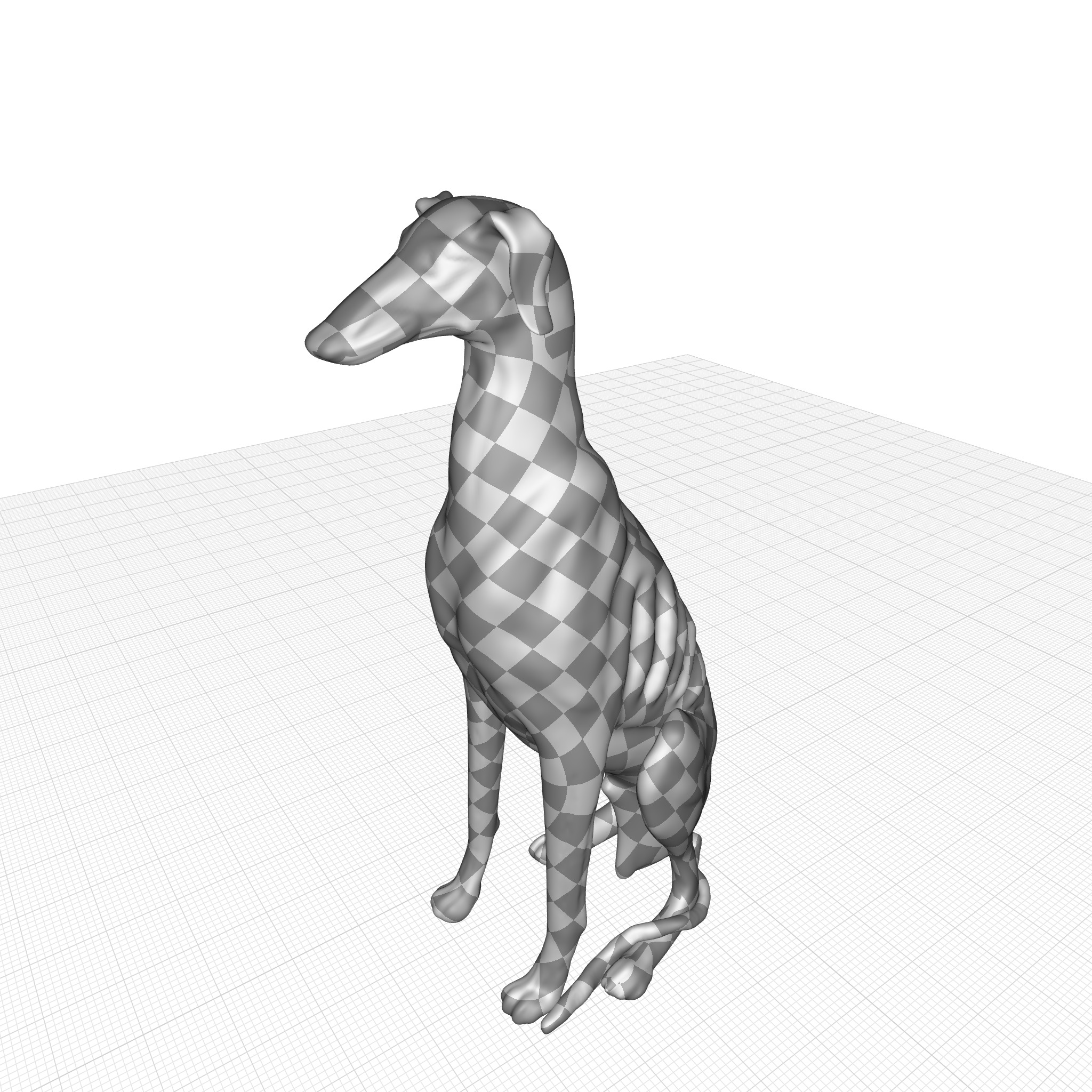  Dog Statue 3D model_4