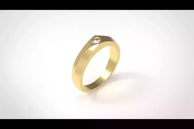 Model 327 Solitaire Ring 5 US Size 