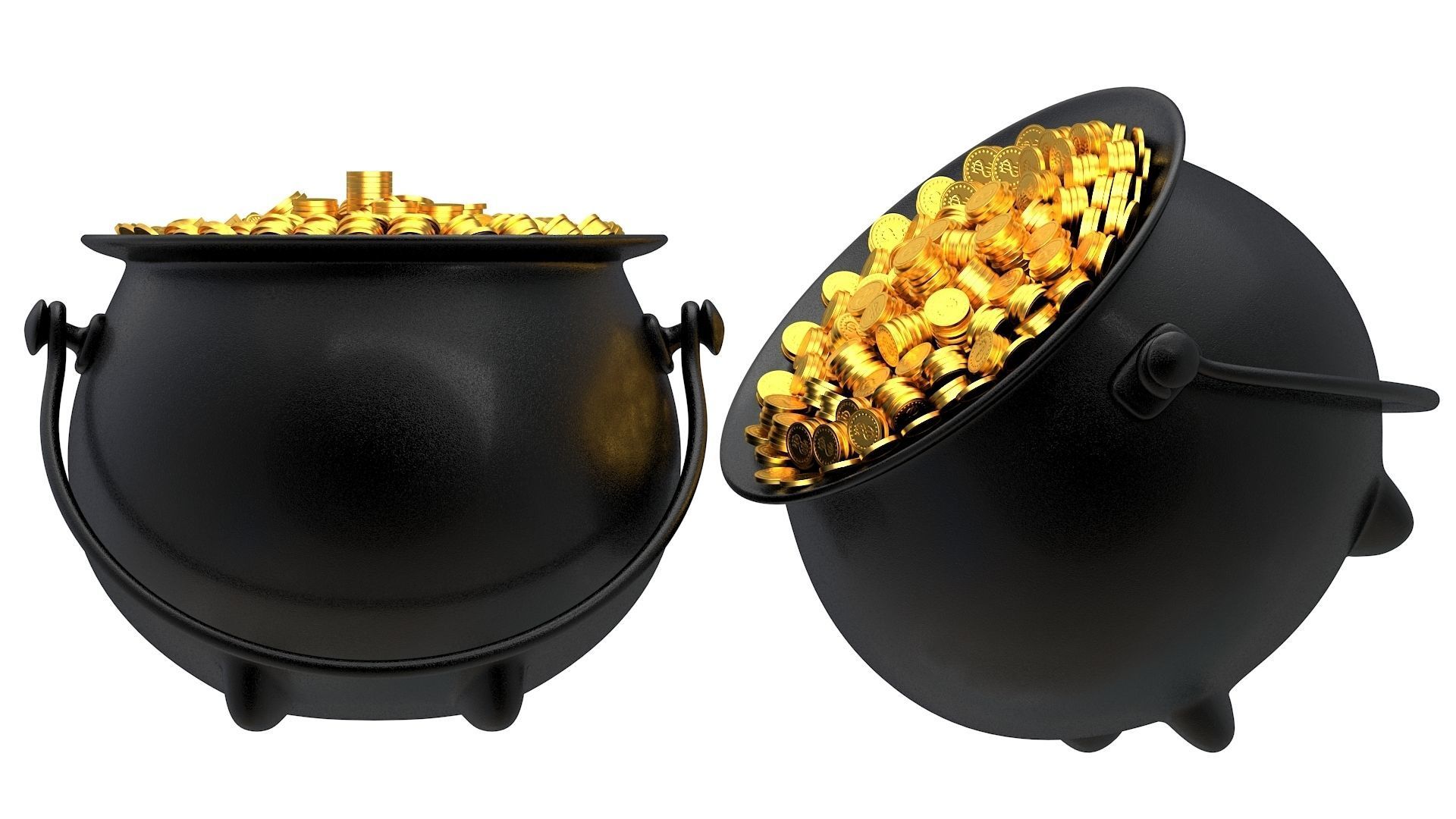 Pot of Gold 03 3D model_5