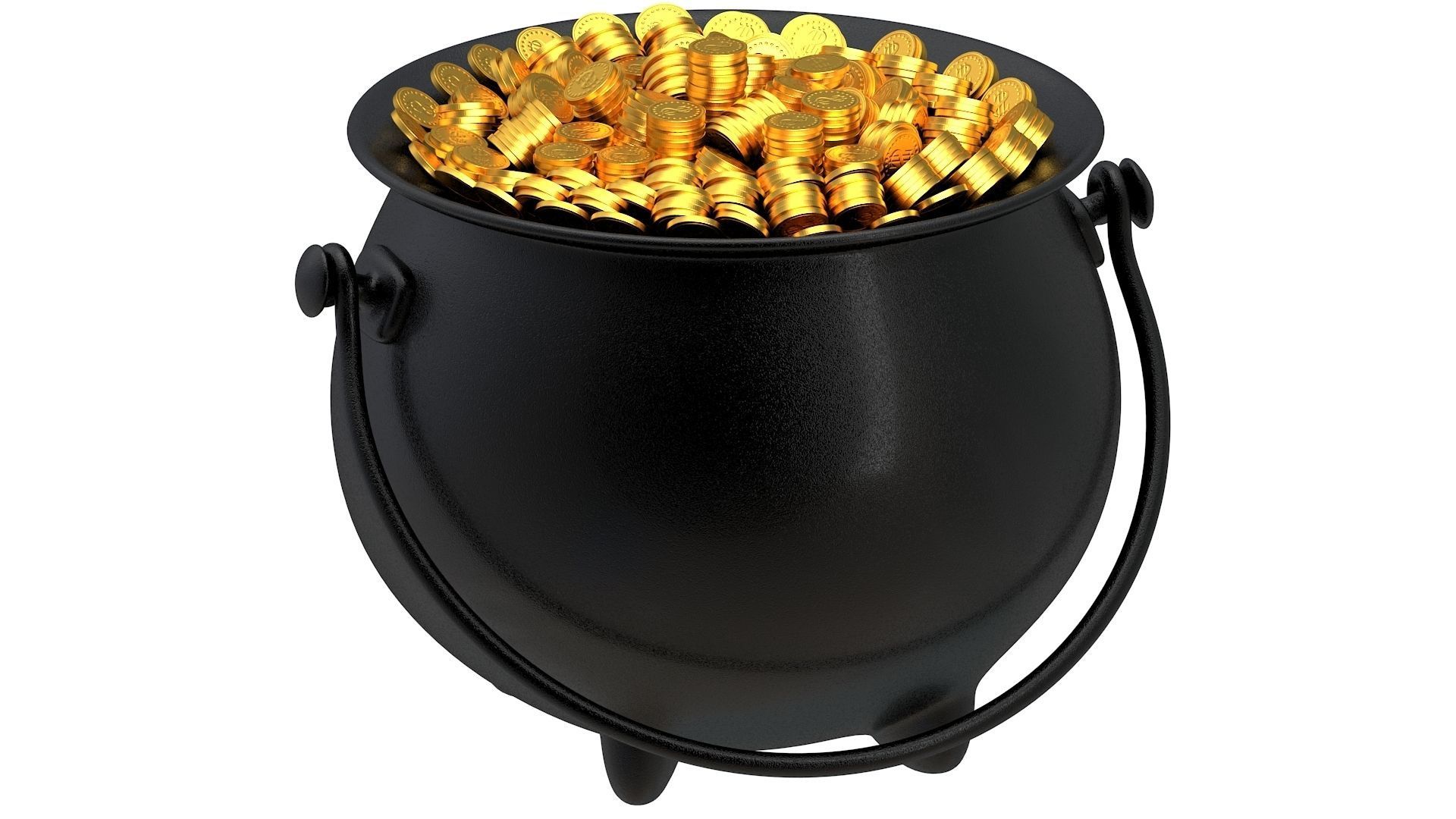 Pot of Gold 03 3D model_1