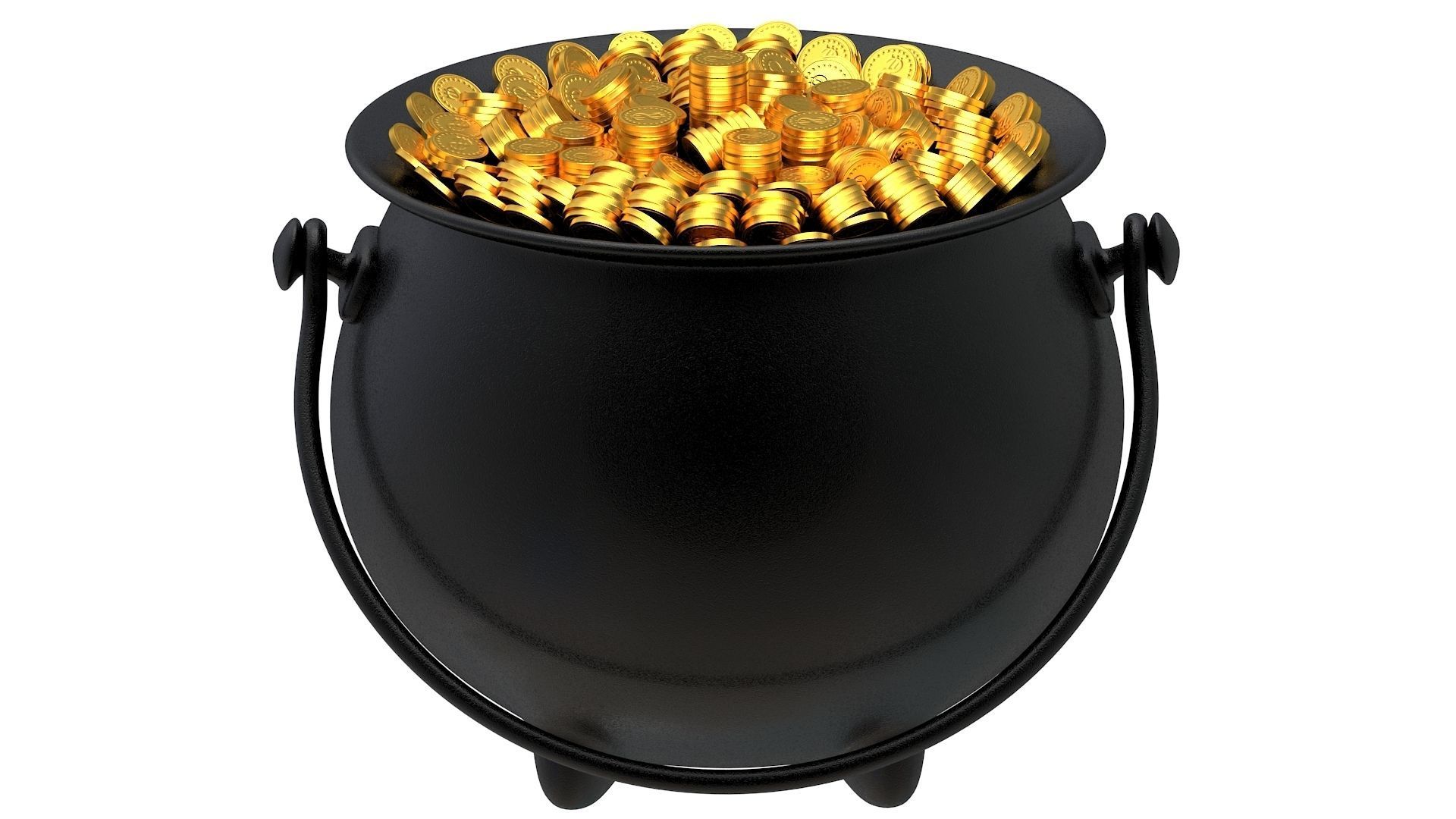 Pot of Gold 03 3D model_3