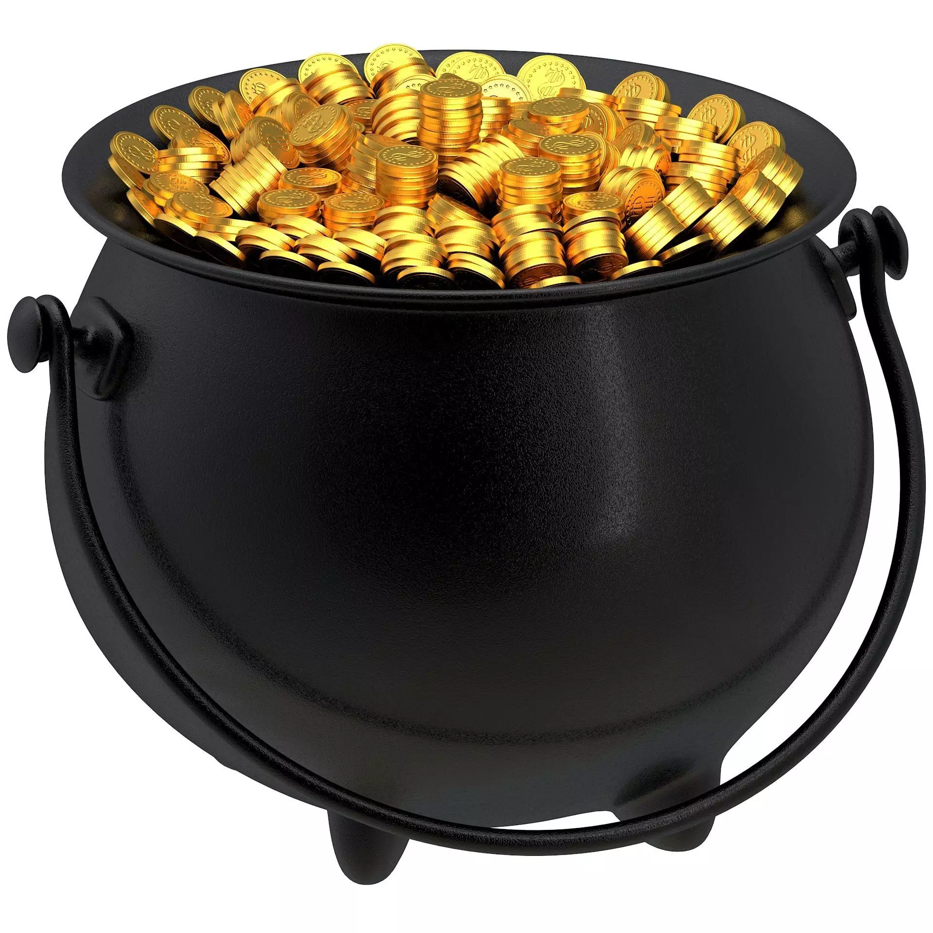 Pot of Gold 03 3D model_0