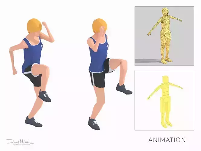 Run  Exercise Woman Animation