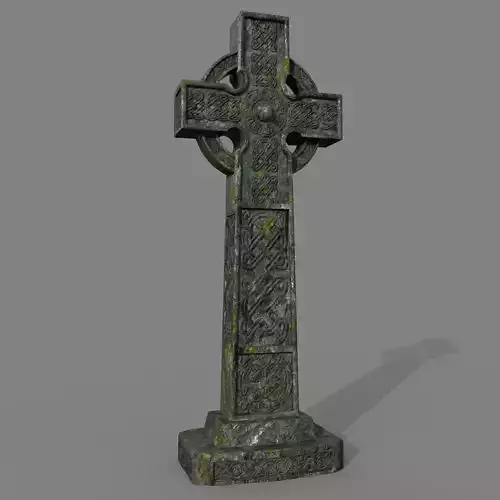 Celtic cross grave stone