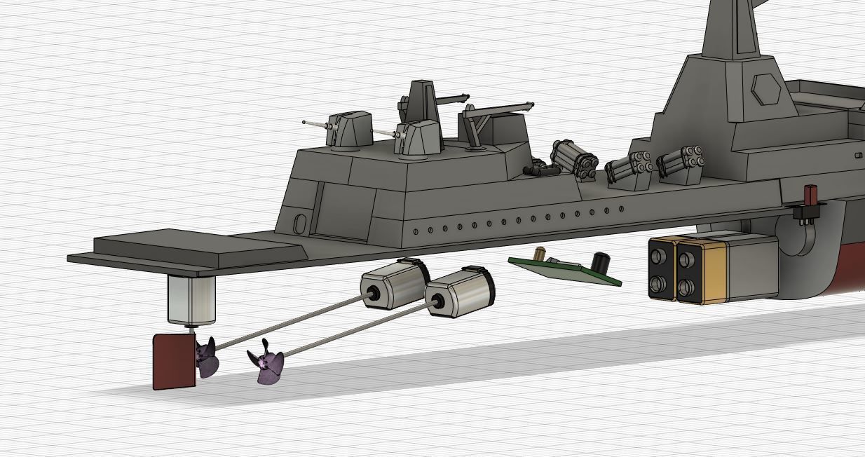 Cruiser - 3D print warship 3D print model_13