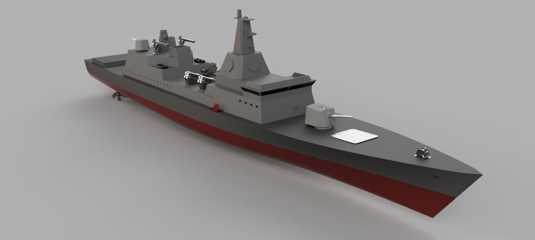 Cruiser - 3D print warship 3D print model_14