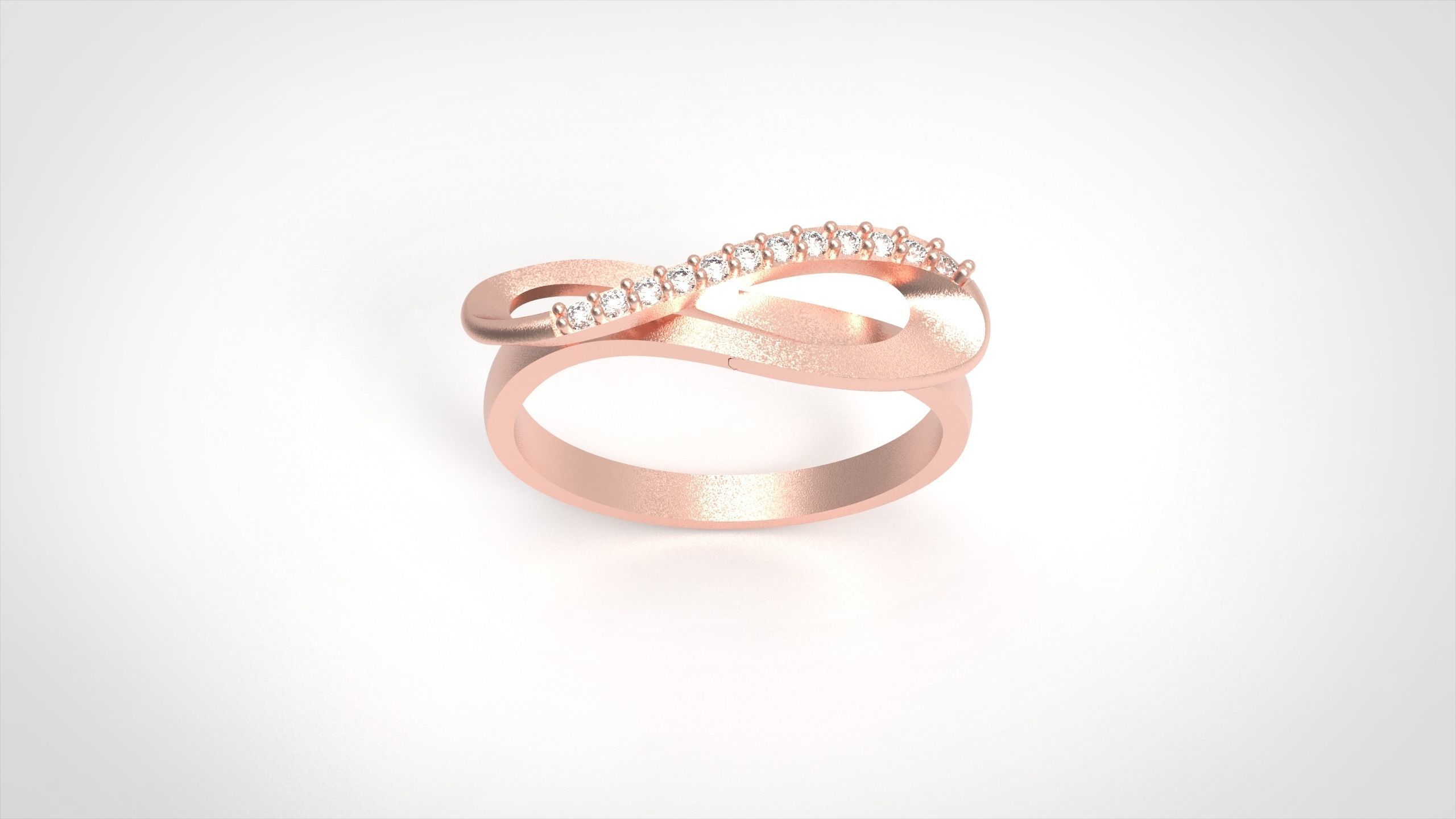Model 333 Infinity Ring 6half US Size  3D print model_1