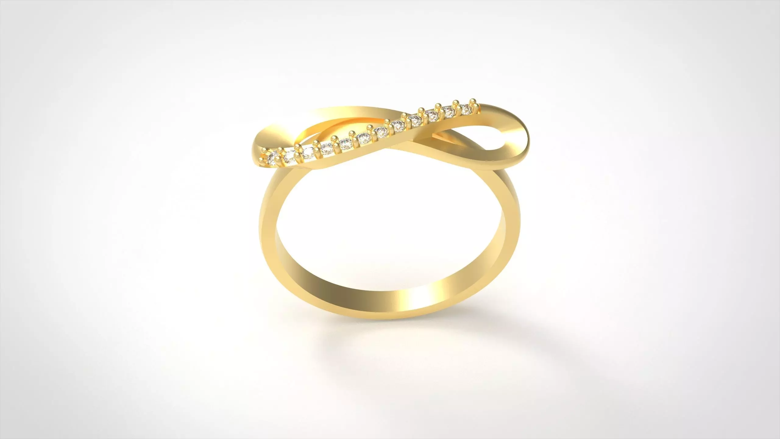 Model 333 Infinity Ring 6half US Size  3D print model_0