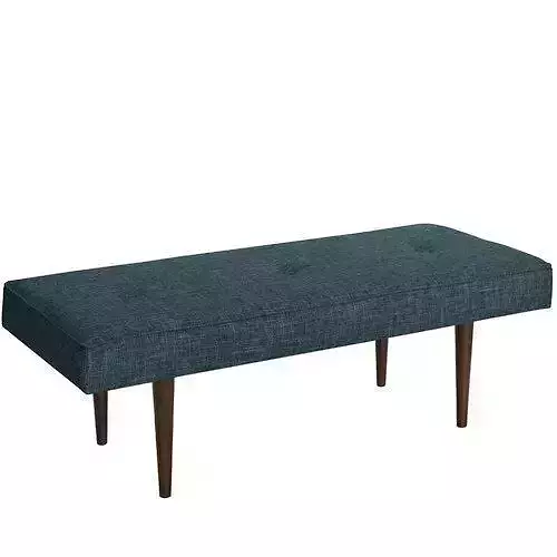 Zuma Charcoal Foweler Upholstered Bench - Many Colour