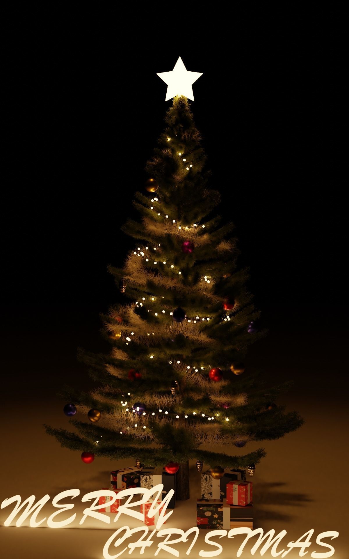 Chritsmas tree 3D model_1