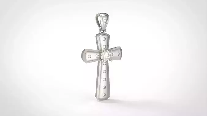 Model 336 Cross Diamond Pendant 