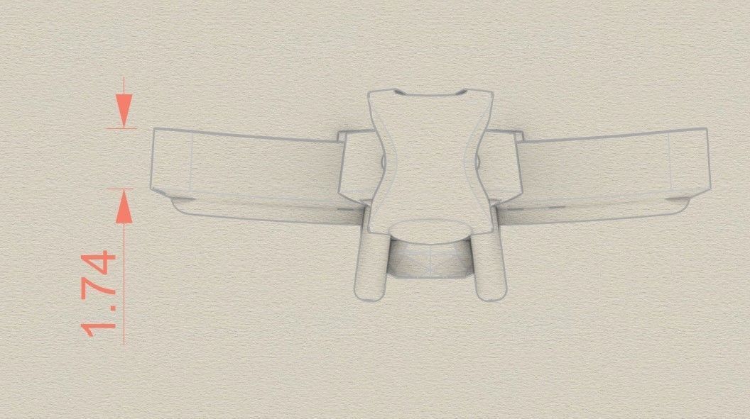 Model 337 Cross Diamond Pendant  3D print model_5