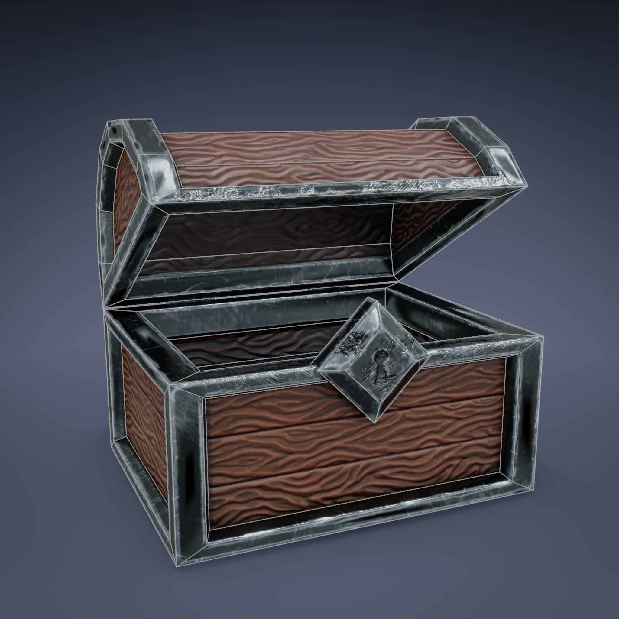 Basic RPG Game Potions and Valuables set Low-poly 3D model_3