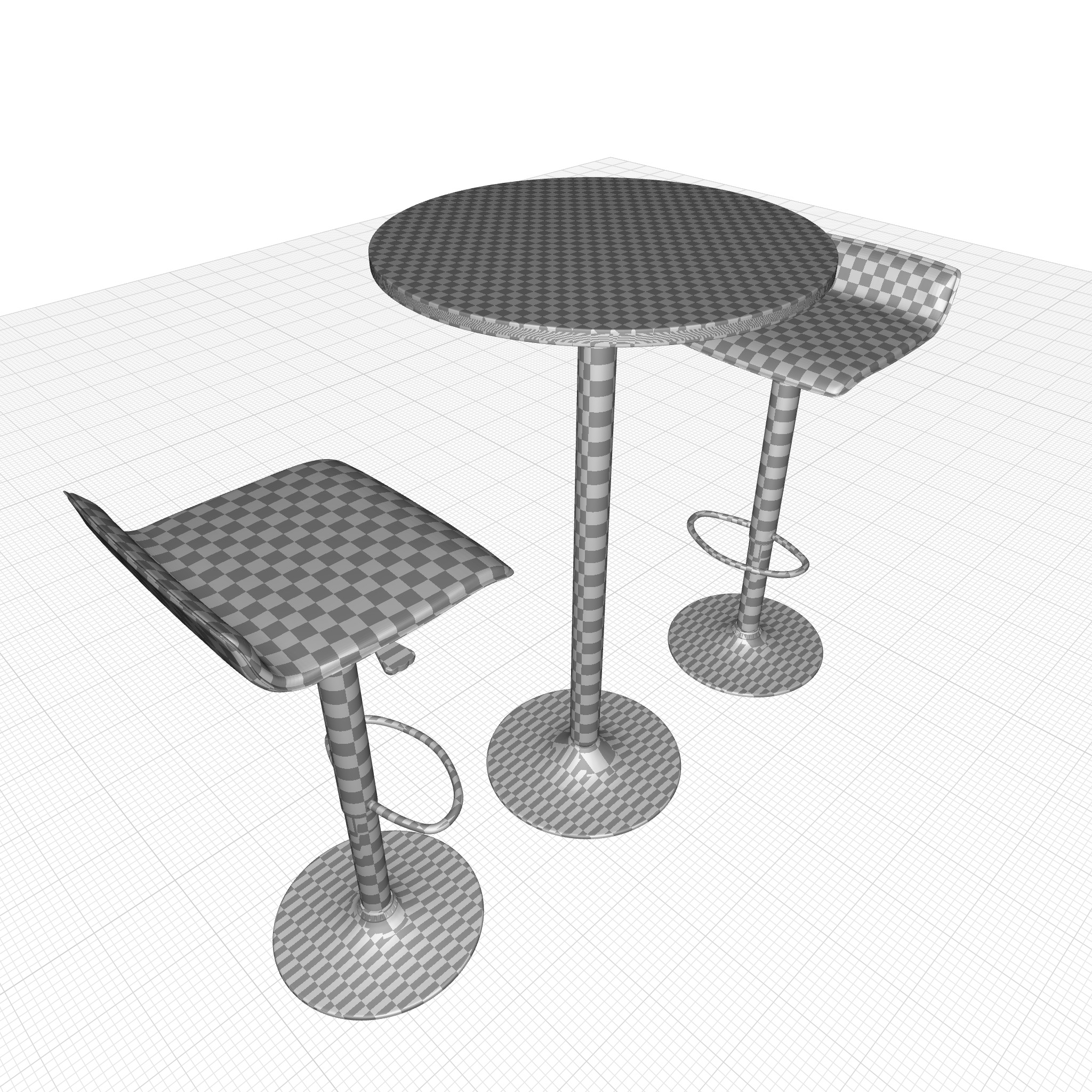 Denada Dining Set 3D model_7