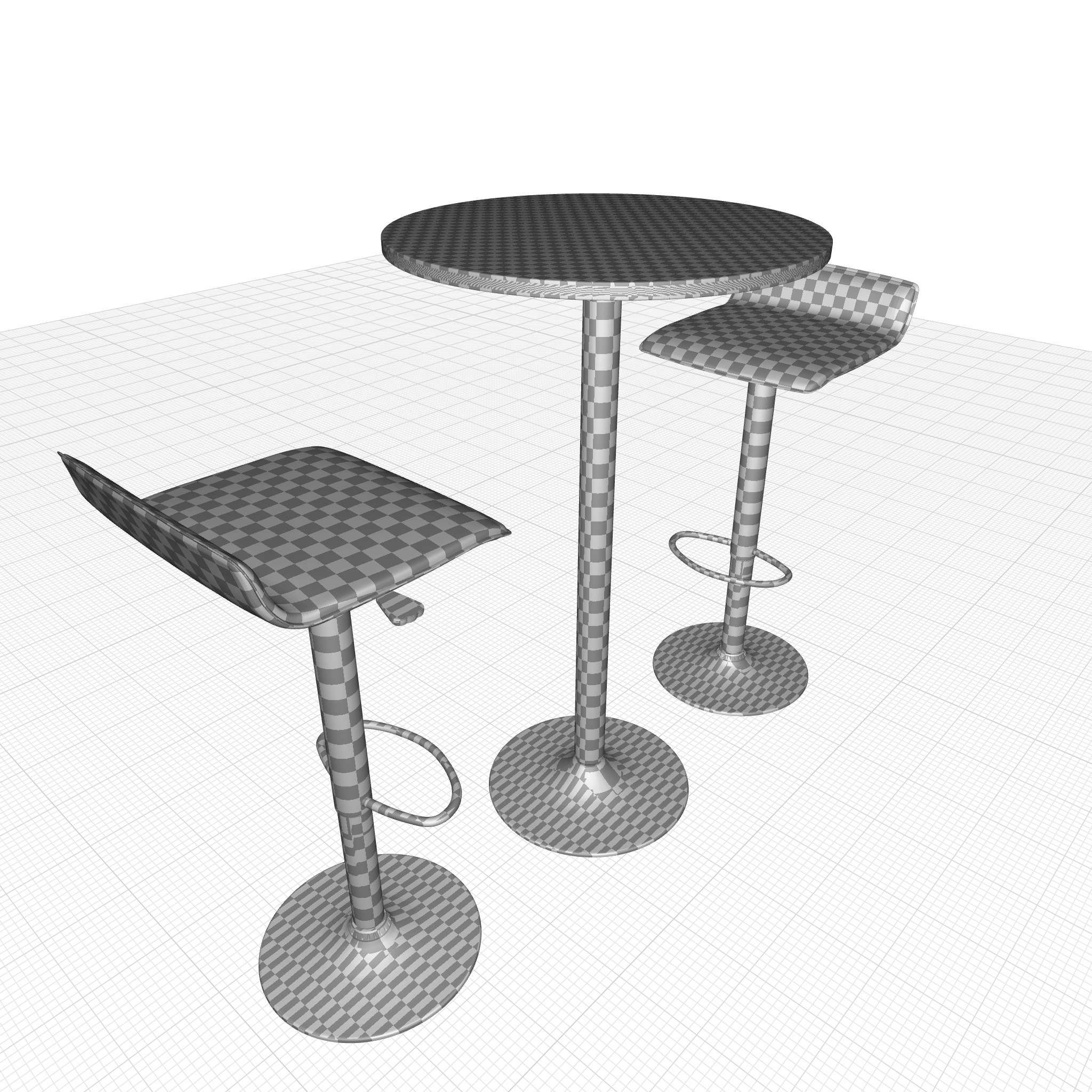 Denada Dining Set 3D model_6
