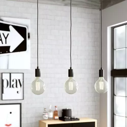 Black Foxworth Light Kitchen Island 3D model_0