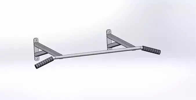 Horizontal bar on the wall 