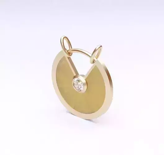 Model 101 Love Enamel Diamond Necklace