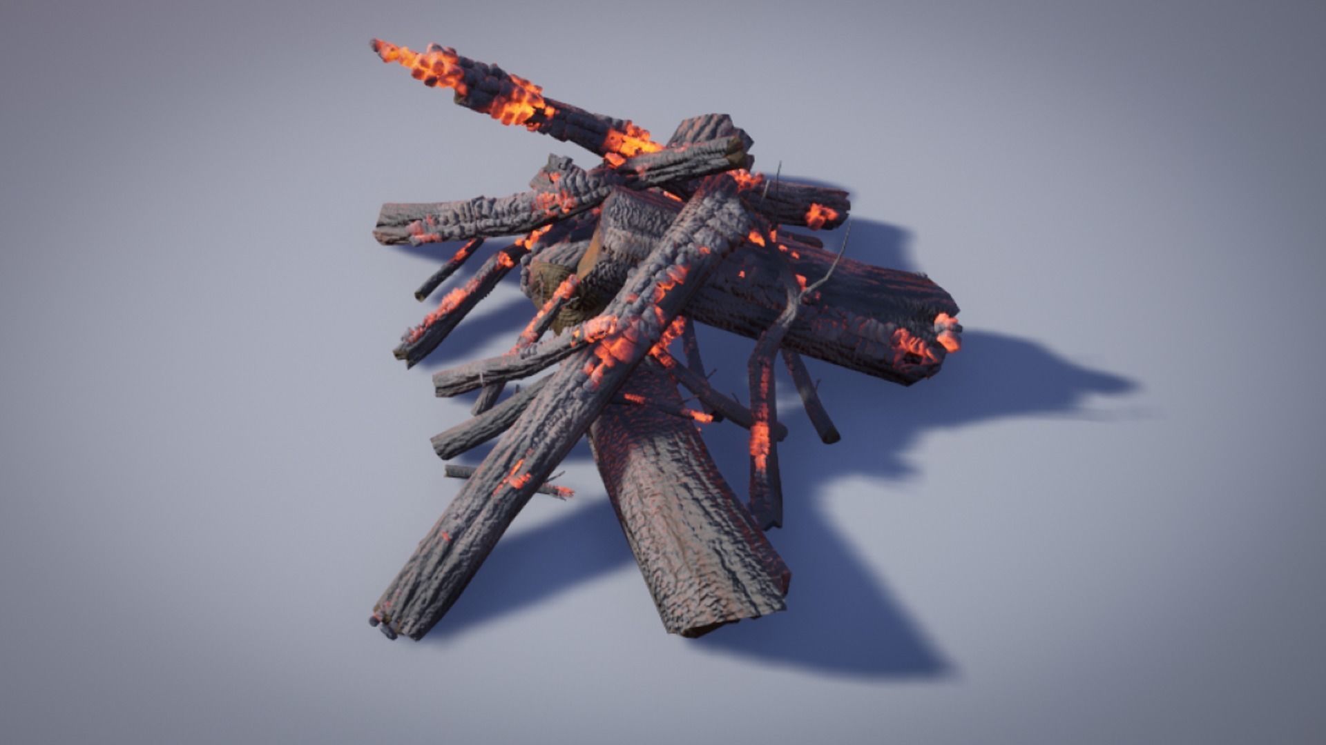 Burning Wood Animated 26 Pack Unreal Engine 3D model_9