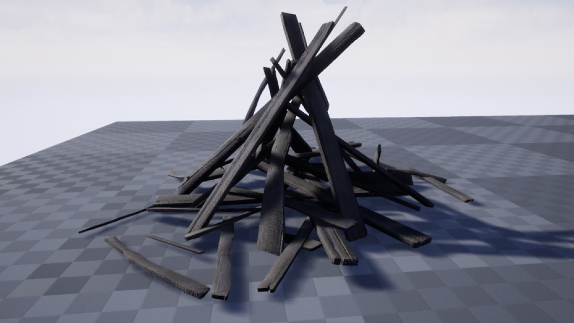 Burning Wood Animated 26 Pack Unreal Engine 3D model_12