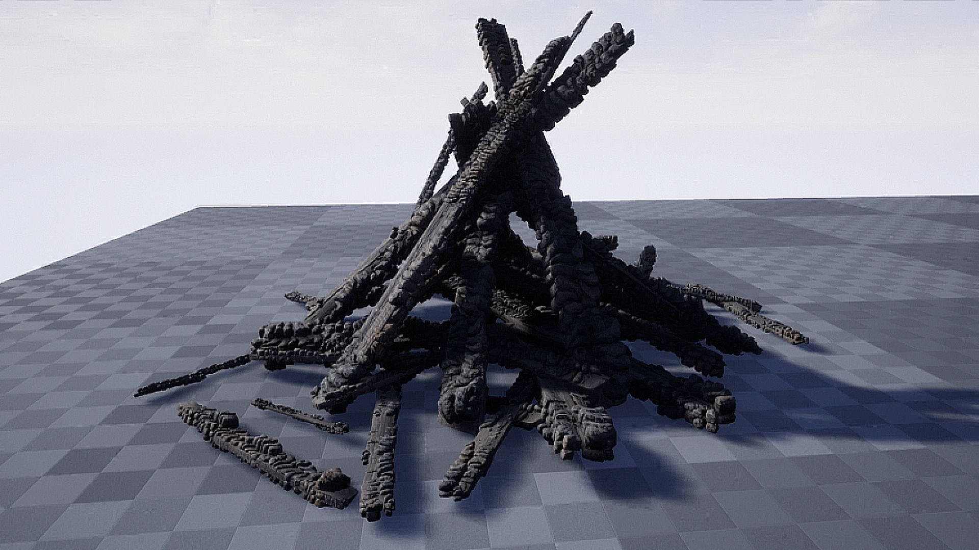 Burning Wood Animated 26 Pack Unreal Engine 3D model_7