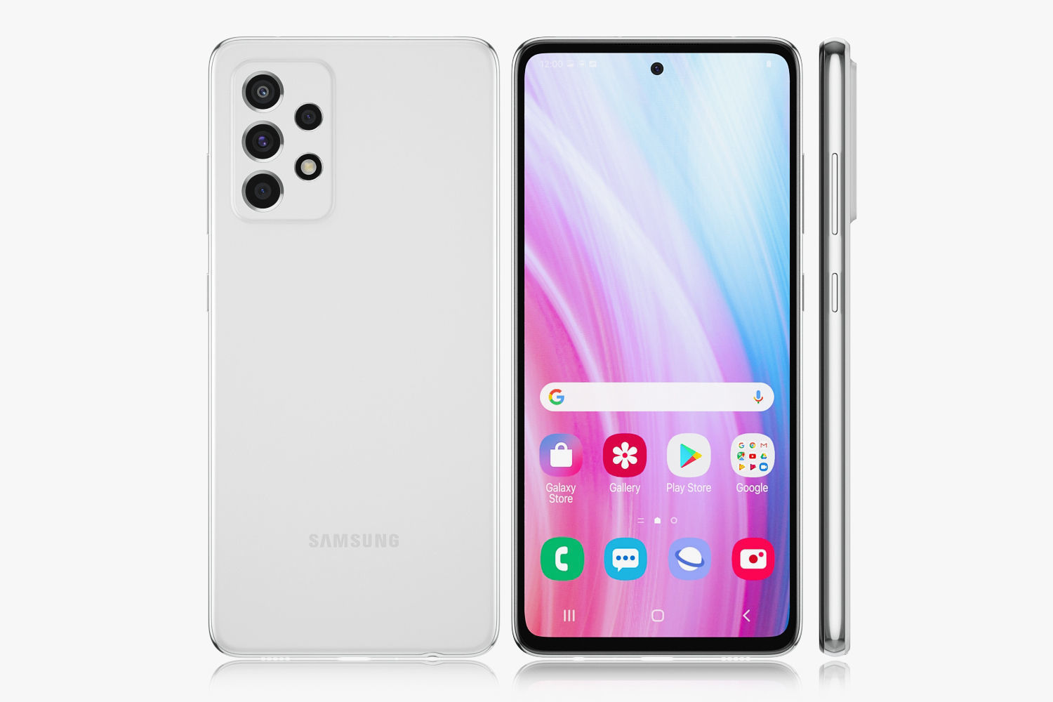 Samsung Galaxy A32 and A52 and A72 3D model_21