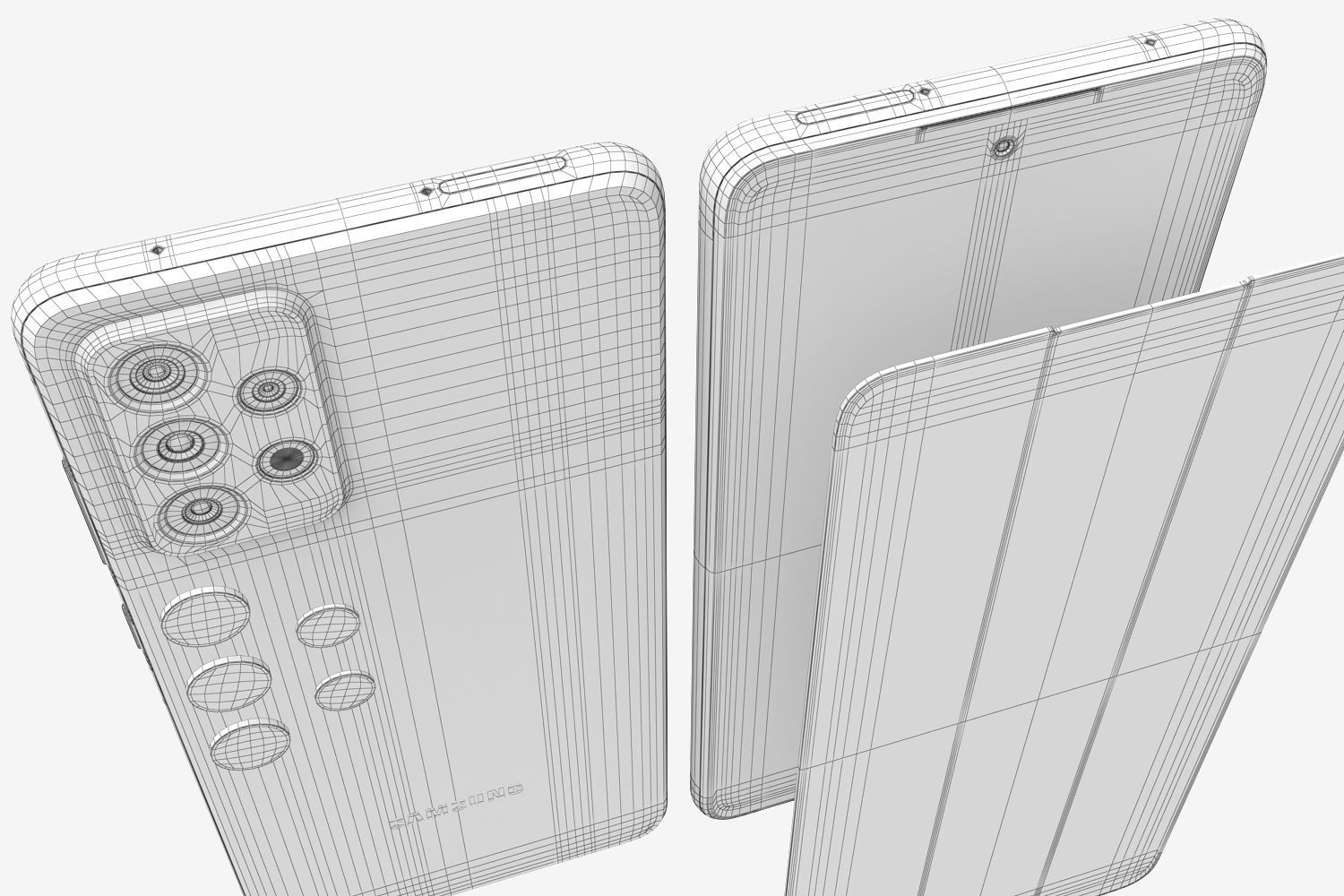 Samsung Galaxy A32 and A52 and A72 3D model_56