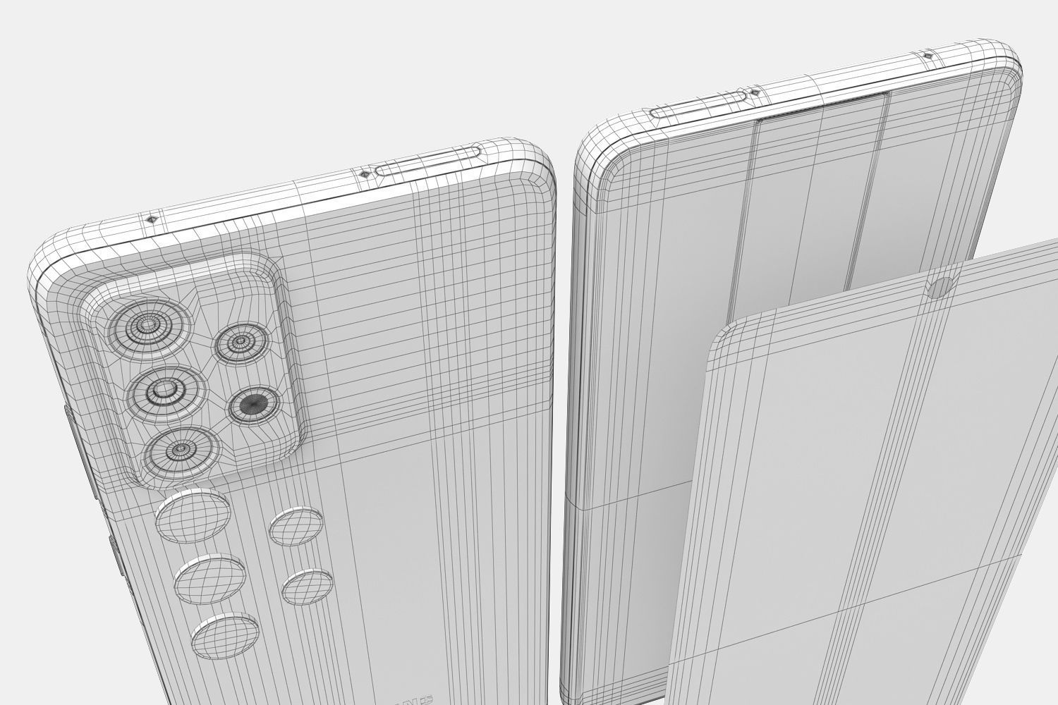 Samsung Galaxy A32 and A52 and A72 3D model_29