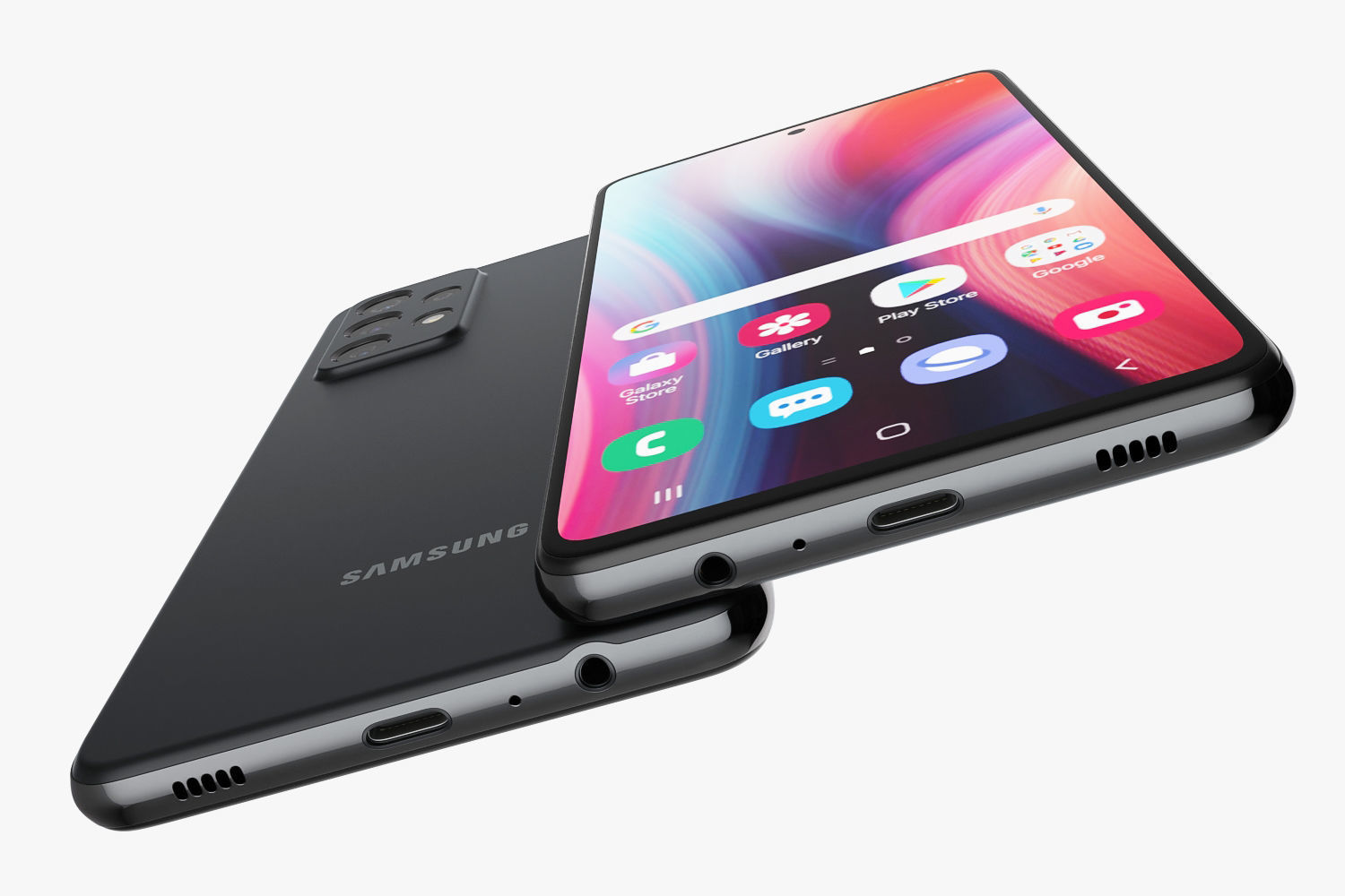 Samsung Galaxy A32 and A52 and A72 3D model_47