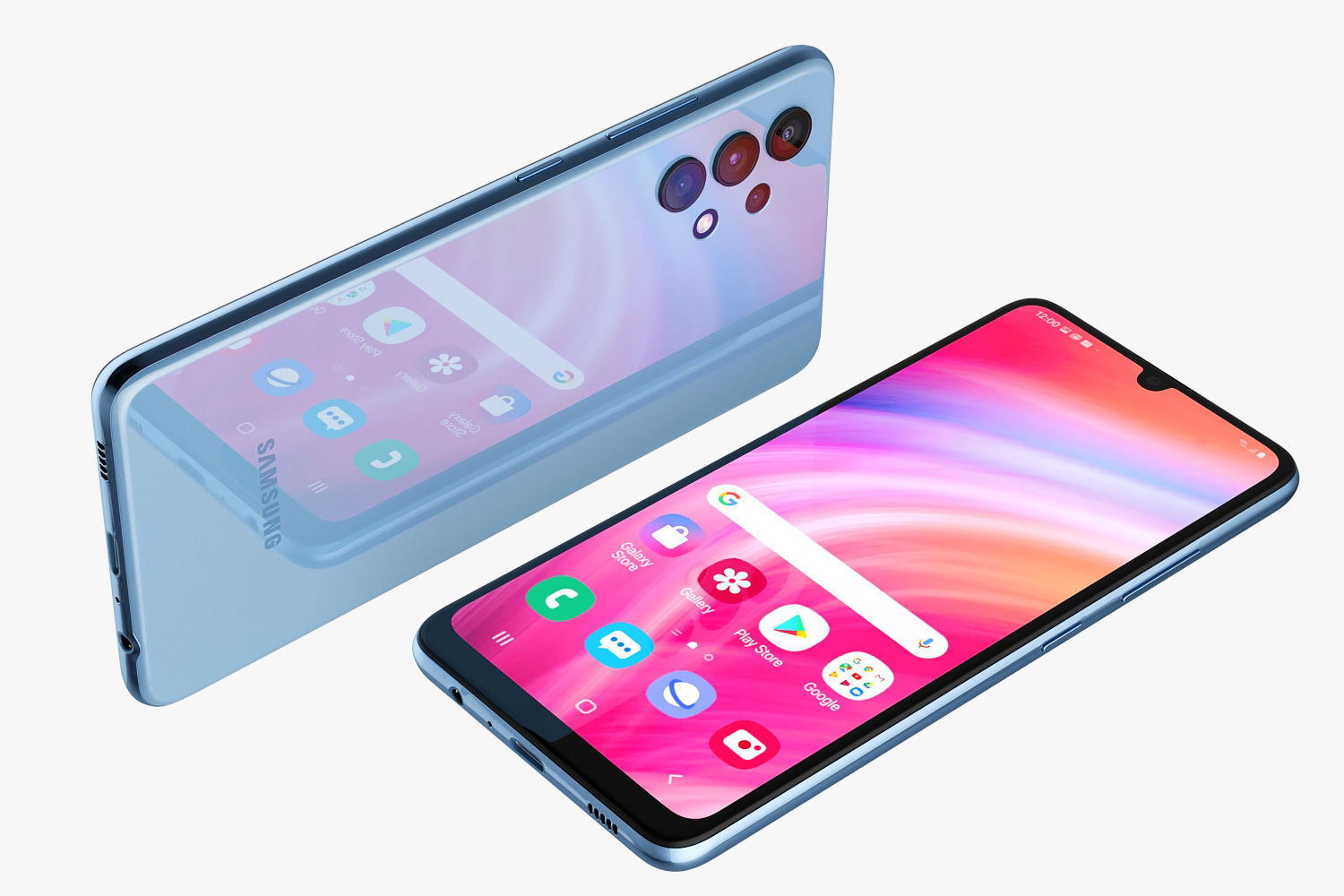 Samsung Galaxy A32 and A52 and A72 3D model_18