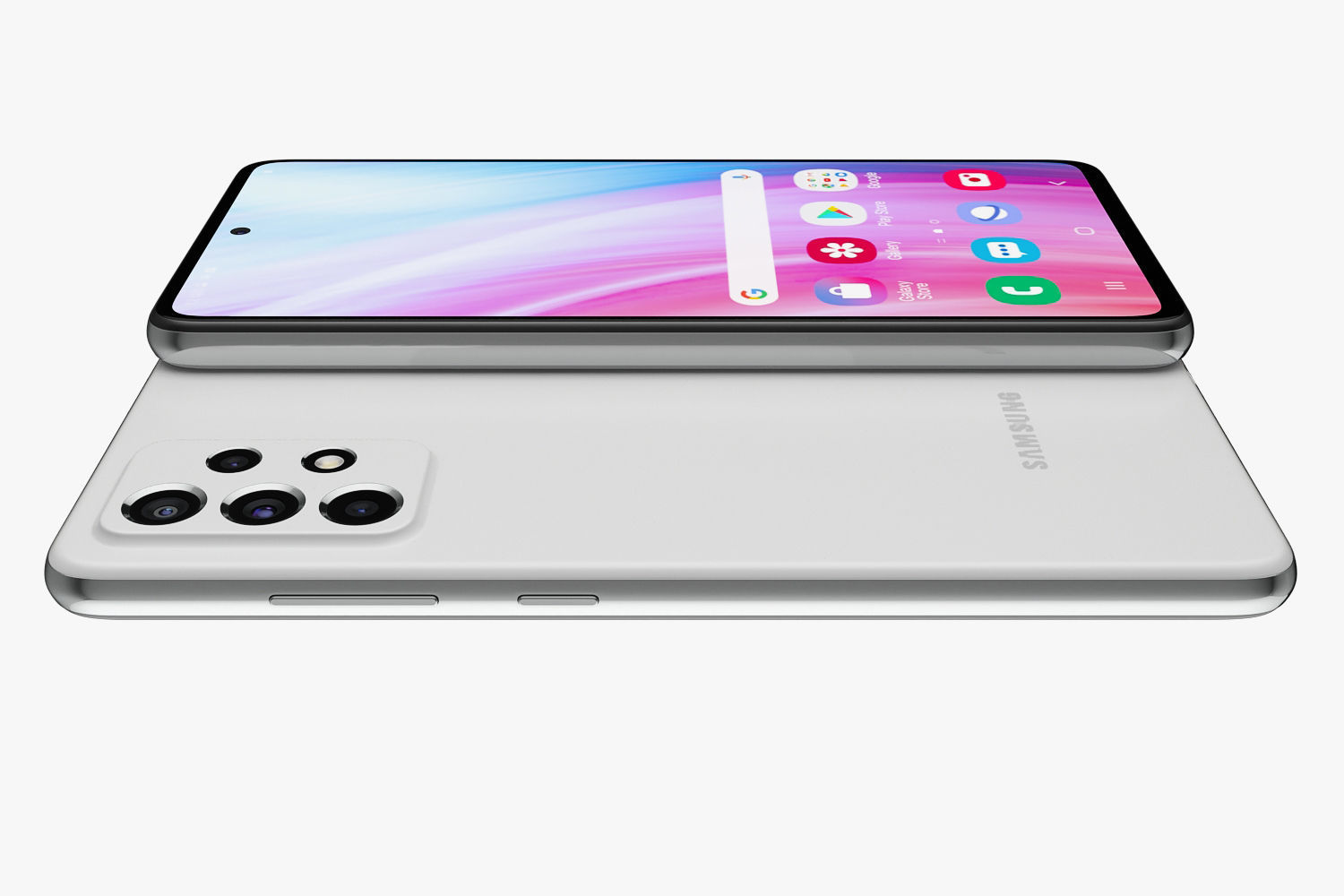 Samsung Galaxy A32 and A52 and A72 3D model_24