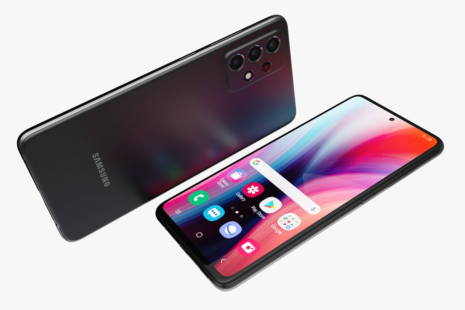 Samsung Galaxy A32 and A52 and A72 3D model_44