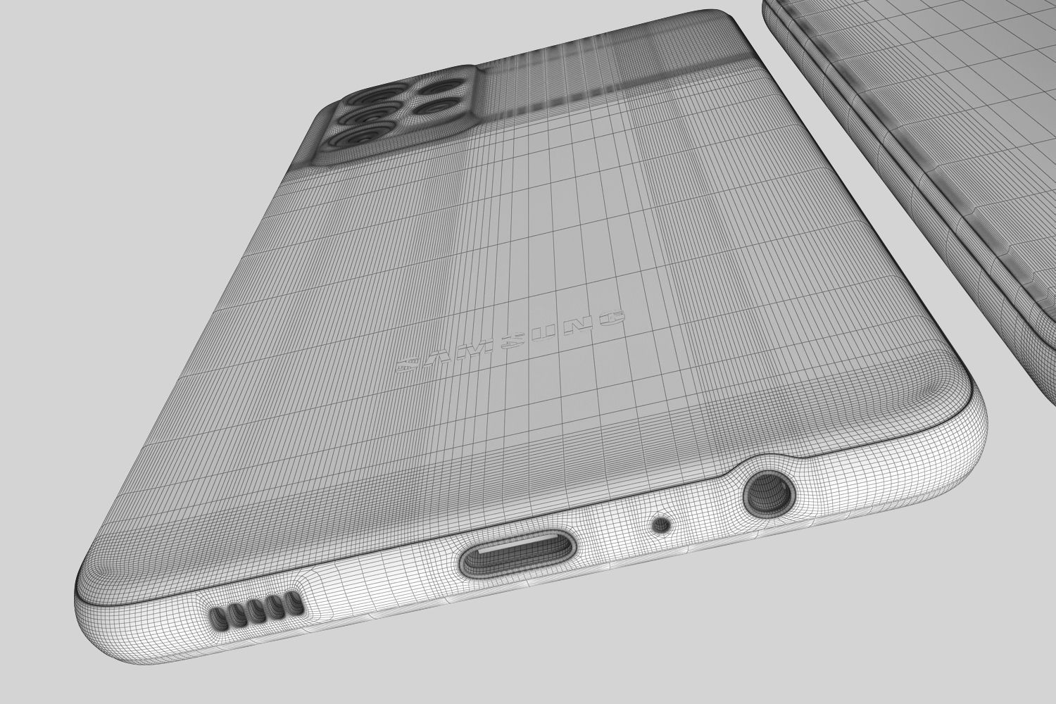 Samsung Galaxy A32 and A52 and A72 3D model_59