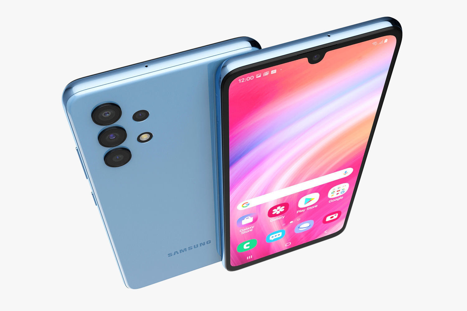 Samsung Galaxy A32 and A52 and A72 3D model_20