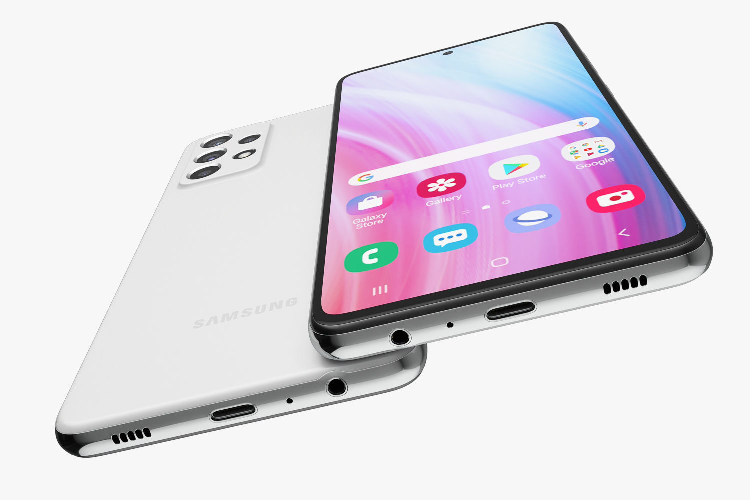 Samsung Galaxy A32 and A52 and A72 3D model_40