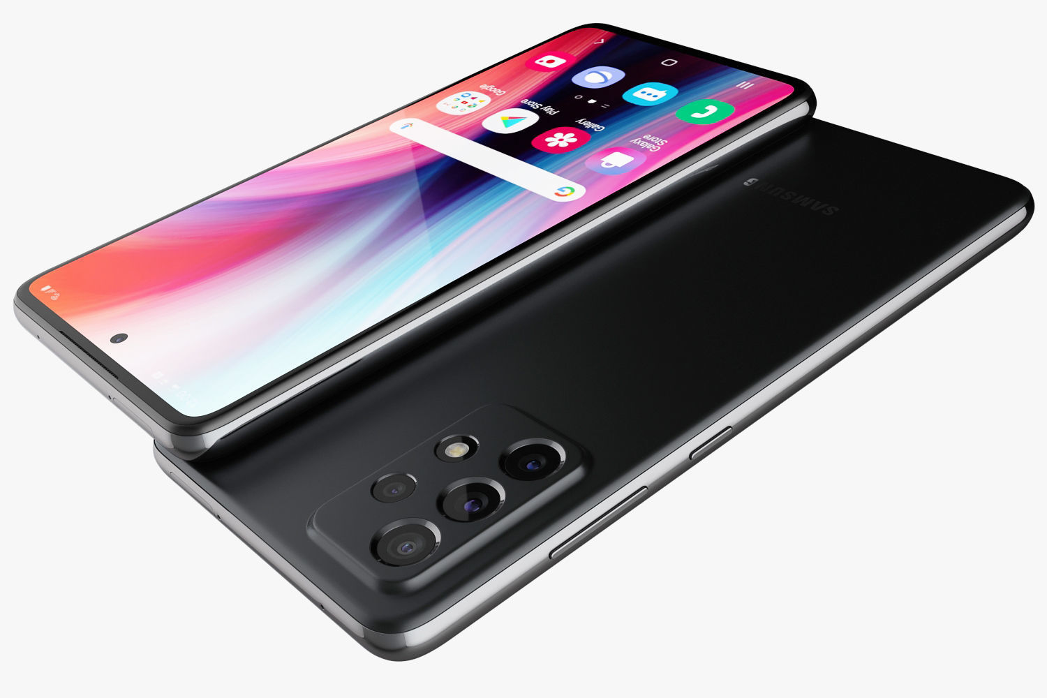 Samsung Galaxy A32 and A52 and A72 3D model_52