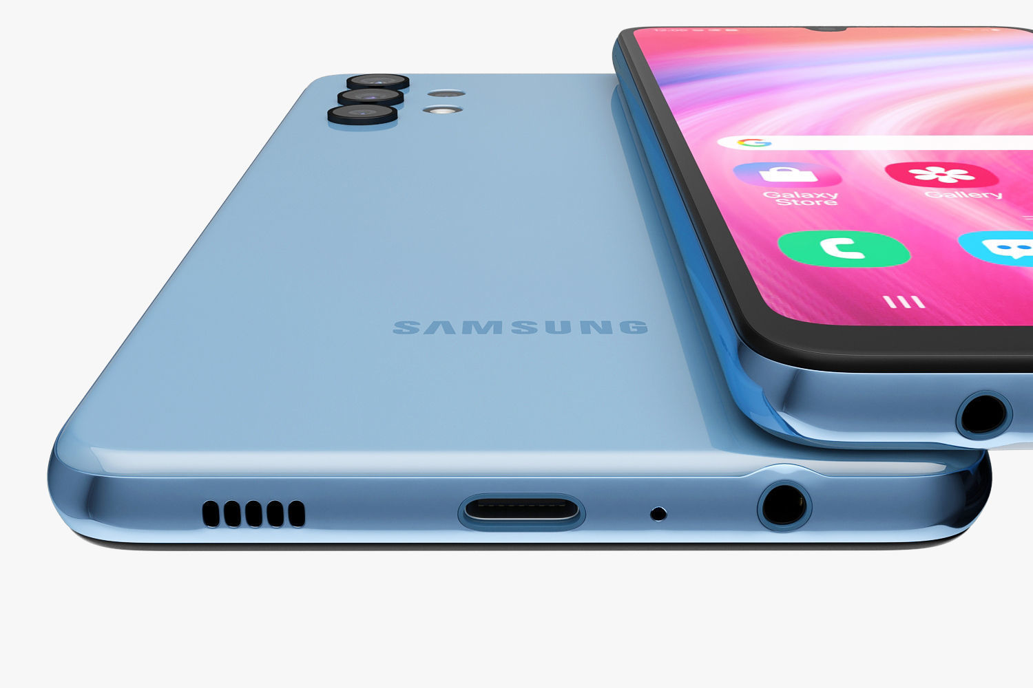 Samsung Galaxy A32 and A52 and A72 3D model_2