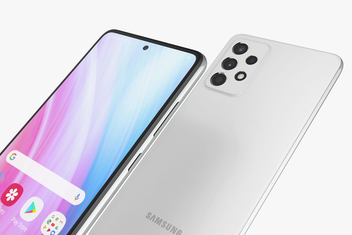 Samsung Galaxy A32 and A52 and A72 3D model_36