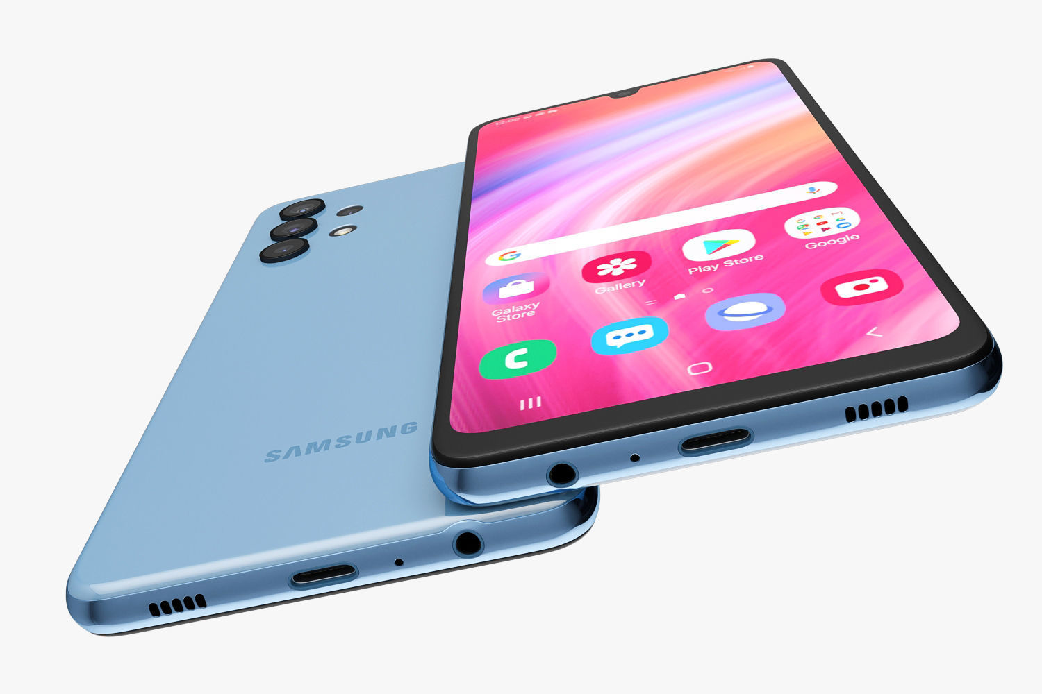Samsung Galaxy A32 and A52 and A72 3D model_1