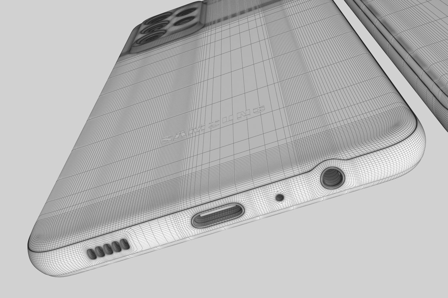 Samsung Galaxy A32 and A52 and A72 3D model_33