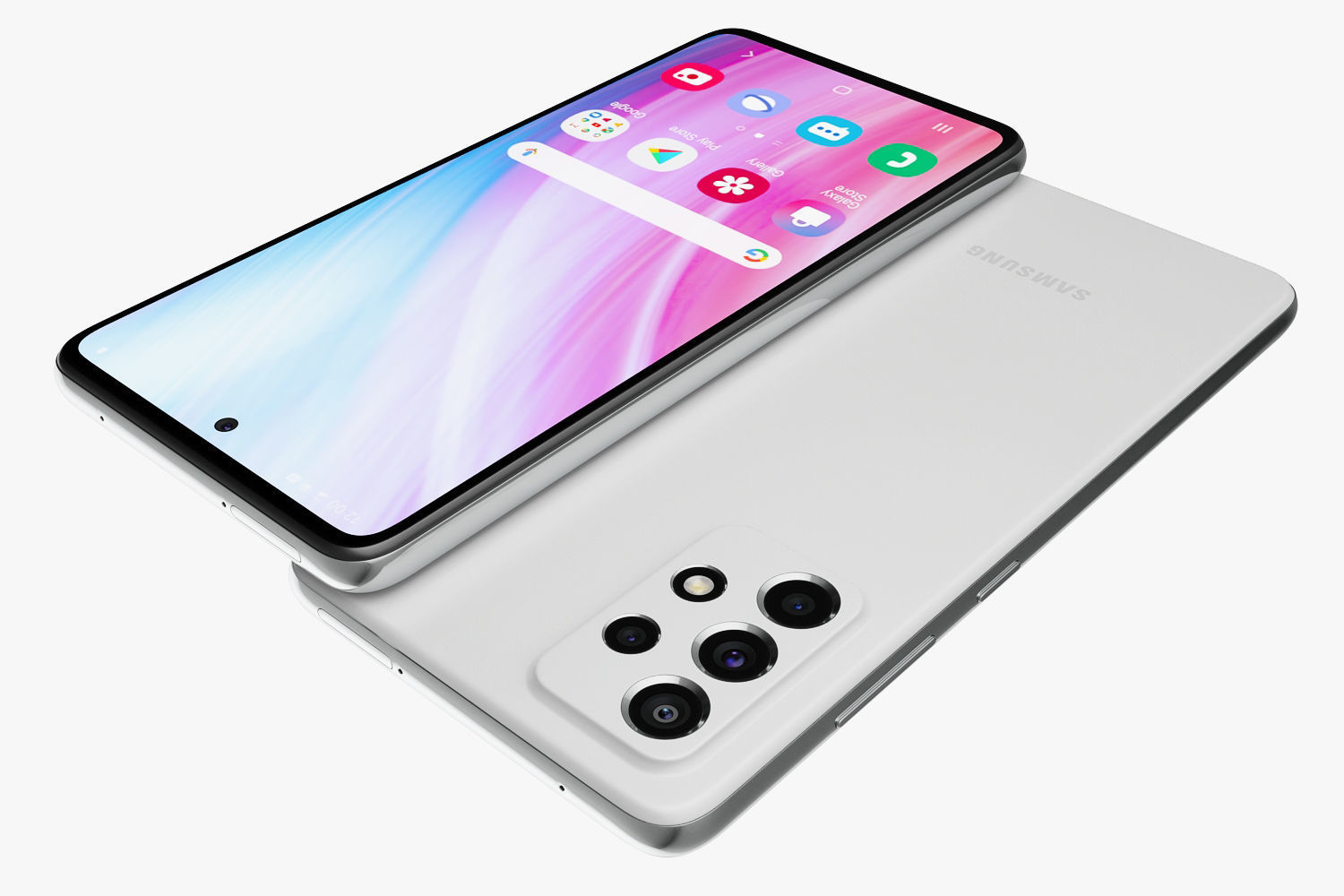 Samsung Galaxy A32 and A52 and A72 3D model_26